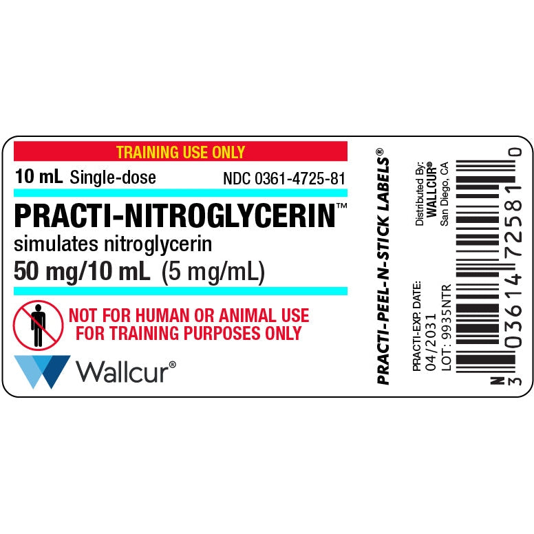 Wallcur-Practi-Nitroglycerin Label-MedTech-1